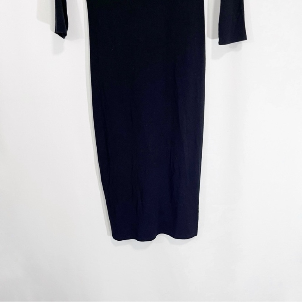 Lulu's Black 3/4 Sleeve Long Sleeve Dress - Picture 5 of 9
